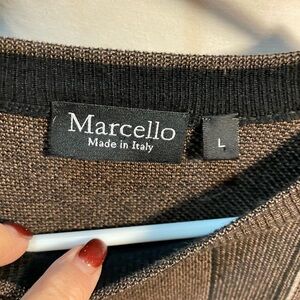 Marcello Brown Knit Sweater